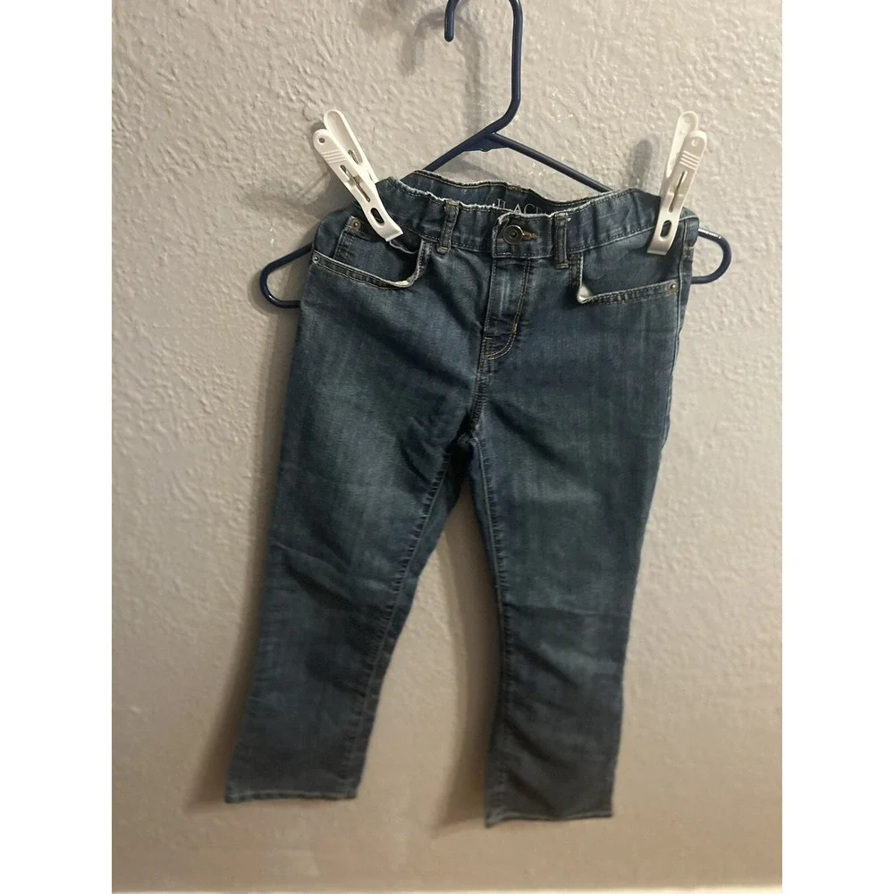 Childrens Place Boys Size 8 ‎ Bootcut Denim Blue Jeans Adjustable Waist